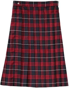 Juniors Navy / Red Plaid Pleated Skirt SV9098JL-J1  French Toast Uniforms 3-13 - Picture 1 of 1