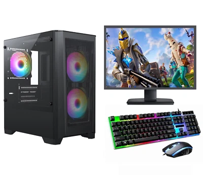 Fast Gaming PC Intel Core i7 Quad Core Computer 16GB Ram 1TB+120GB SSD 2GB GT710 - Image 1 of 4