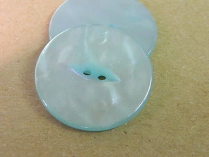 10 NEU 1 3/8 ZOLL HELLBLAU GEWELLT PERLEN-FINISH/CATEYE - Bild 1 von 1