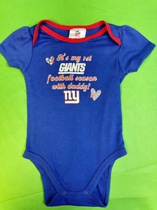 NFL New York Giants Bodysuit/Vest Girls' Blue Toddler 18 months - Picture 1 of 3