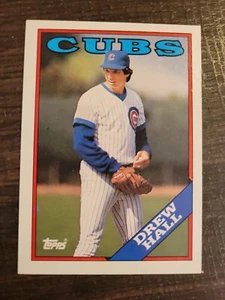 Drew Hall #262 1988 Topps Baseball Card LP Cubs - Imagen 1 de 2