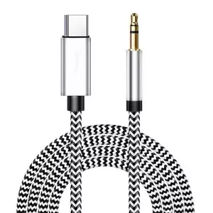 Aux Cable Type C To 3.5mm Car Audio For Samsung S25 S24 S23 S22 S21 Plus Ultra - Picture 1 of 9