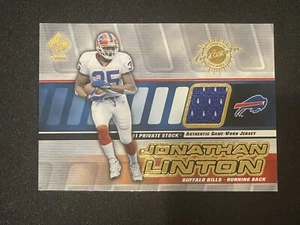 2001 PRÍVATE STOCK GAME WORN JERSEY Jonathan Linton Buffalo Bills Mafia RB #14 - Picture 1 of 3