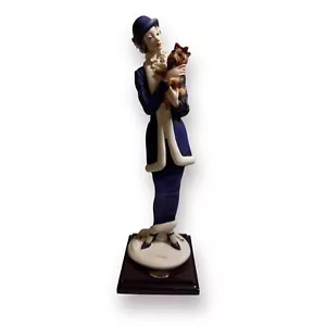 Figuras Giuseppe Armani "Dama con perro" Yorkie Florencia Italia 1987 #0421C Raras - Imagen 1 de 9
