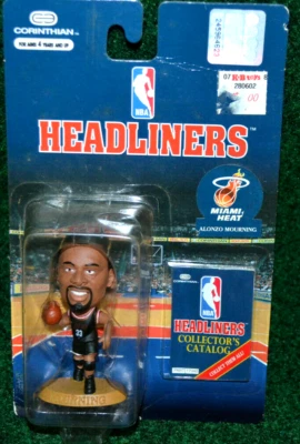 Nueva figura Miami Heat Alonzo Mourning 1996 NBA Corinthian Headliner 3" Foto 1 de 3