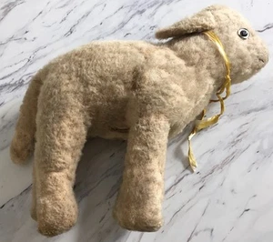 Antique 1930's MERRYTHOUGHT Original Label Collectible Lamb Made In England - Picture 1 of 9