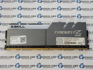 G.SKILL 8 GB DDR4 DESKTOP RAM DDR4-3200 1Rx8 F4-3200C16D-16GTZR, SKU 8294 - Picture 1 of 1