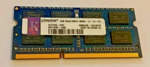 Kingston 4GB DDR3 2RX8 PC3-1866S  Laptop Memory SODIMM - Picture 1 of 6