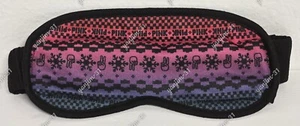 VICTORIA SECRET PINK COZY SLEEP EYE MASK - BLACK / MULTICOLOR - NEW - Picture 1 of 7