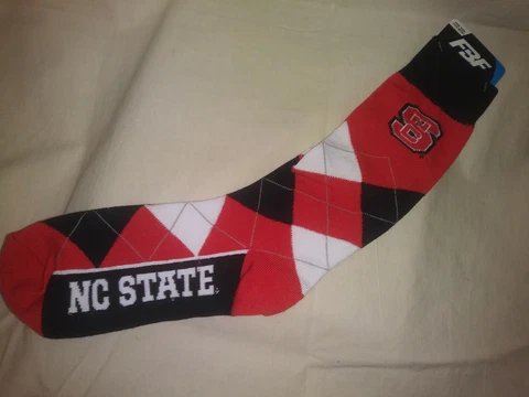 🐺NC State Wolfpack Argyle Unisex Socks One Size Fits Most🐺 Cover