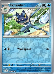 Frogadier Reverse Holo 040/142 SV07: Stellar Crown Uncommon - NM - Picture 1 of 2