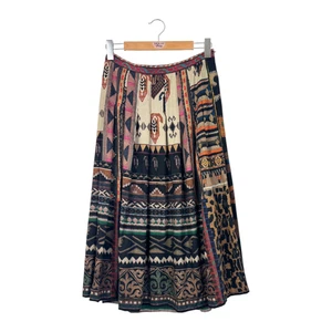 Falda estampado plisado Etro de lana y seda talla IT44/М - Imagen 1 de 6
