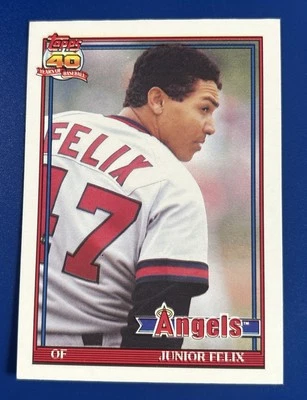 1991 Topps Traded Baseball Junior Felix California Angels #40T - Image 1 of 2