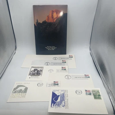 1988 USPS FDC Ceremony Program Yosemite + 3-1988, 1989, 2-1990 FDC Lot SEE PHOTO - Image 1 of 4