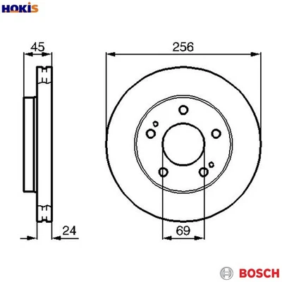 2x BRAKE DISC 0 986 478 708 FOR MITSUBISHI ECLIPSE/II/Mk/� GRUNDER GALANT 1.8L - Image 1 of 4