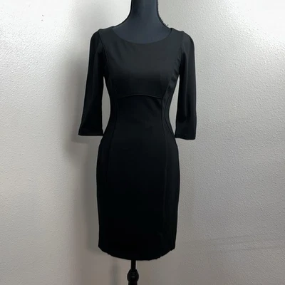 Vestido lápiz Antonio Melani para mujer 0 negro ceñido al cuerpo elástico dinero antiguo cóctel Foto 1 de 4