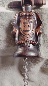 Vintage Fattoria Picedo Vini Pregiati Relief Bronze Korkenzieher Made in Italy - Bild 1 von 6