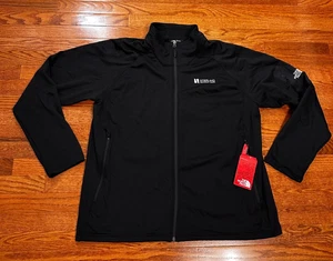 New The North Face Mountain Peaks Full Zip Fleece Jacket Mens 2XL Black Hiking - Picture 1 of 10