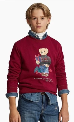 Polo Ralph Lauren Niño Polo Vacaciones Rojo Regalo Oso Cuello Redondo Sudadera L 14-16 Foto 1 de 4