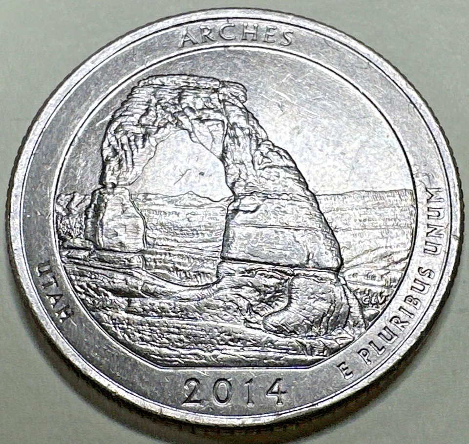 2014 P Arches America the Beautiful Quarter 25C 7767N - Image 1 of 3