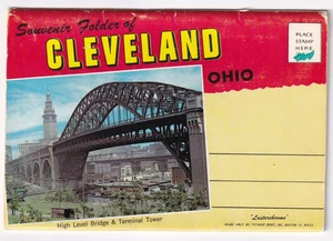 Carpeta de recuerdo de Cleveland Ohio - 13 fotos - sin usar / sin correspondencia - Imagen 1 de 5