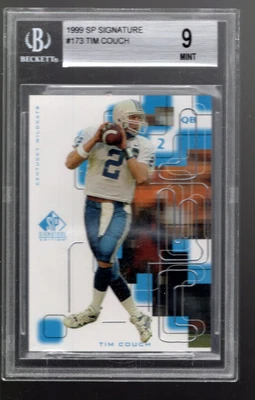 SLA211- 1999 SP Signature #173 Tim Couch RC - BGS Mint (9) - Image 1 of 2