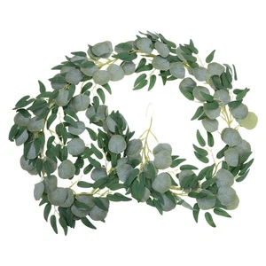 Simulated Vine Rattan Artificial Hanging Vines Eucalyptus Leaves - Picture 1 of 12