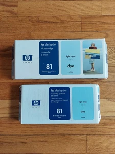 HP Designjet (Series 5000) 81: Ink Cartridge, Printhead, & Cleaner - Light Cyan - Picture 1 of 4