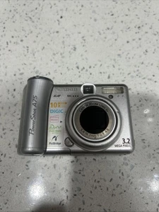 Canon PowerShot A75 3.2 Digital Camera - Silver For Parts Or Tinkering As Is - Picture 1 of 9