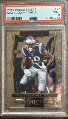2016 PANINI SELECT MALCOLM MITCHELL CHROME RC ROOKIE  # 77 PSA 9 - Image 1 of 2