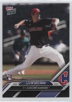 2024 Topps Now Road to Opening Day Black /99 Gavin Williams #OD-69 Rookie RC - Image 1 of 2