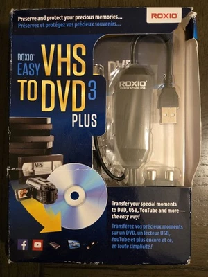 Roxio Easy VHS to DVD 3 Plus Converter (251000CS) Brand New / Sealed  - Image 1 of 2