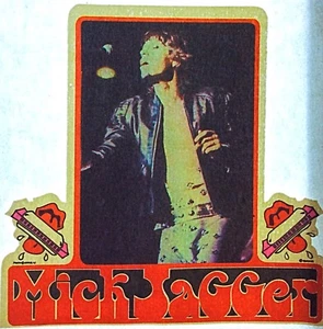 Original Vintage Mick Jagger Rolling Stones Bügelbild Transfer - Bild 1 von 3