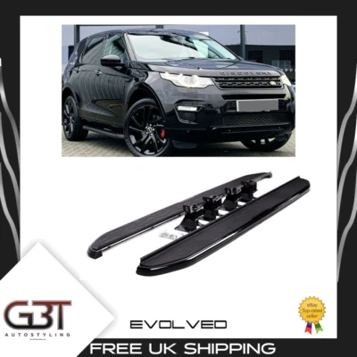 SIDE STEPS RUNNING BOARDS FOR LAND ROVER DISCOVERY SPORT L550 OE STYLE ALL BLACK - Image 1 of 4