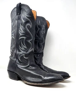 Botas de Vaquero Para Hombre Nocona Gris Cuero Deertán Talla 11.5 D Hechas en EE. UU. Suaves - Imagen 1 de 20