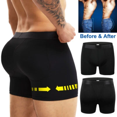 Men Padded Underwear Briefs Boxers Butt Lifter Booster Hip Enhancer Unified Pad - Image 1 of 4