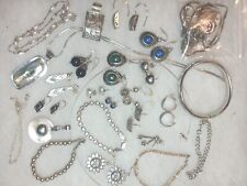 Italy Pendant Bracelet 195 Grams ! New ListingSterling Silver Jewelry Lot Navajo Earrings