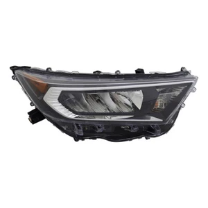 NEW PLASTIC RIGHT SIDE HALOGEN HEADLIGHT COMPATIBLE WITH TOYOTA RAV4 LE 19-21 - Picture 1 of 4