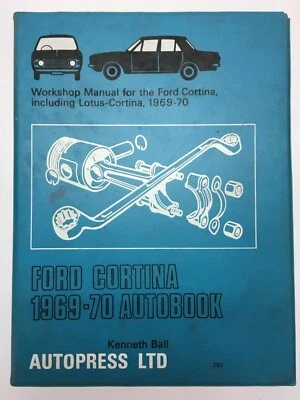 Ford Cortina E Lotus Cortina 1969-1970 Autobook Di Autopress Manuale Usato M5 - Immagine 1 di 4