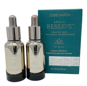 Josie Maran Argan Reserve Healthy Skin Treatment Set 2 x 15mL .5 oz NEW - Picture 1 of 6