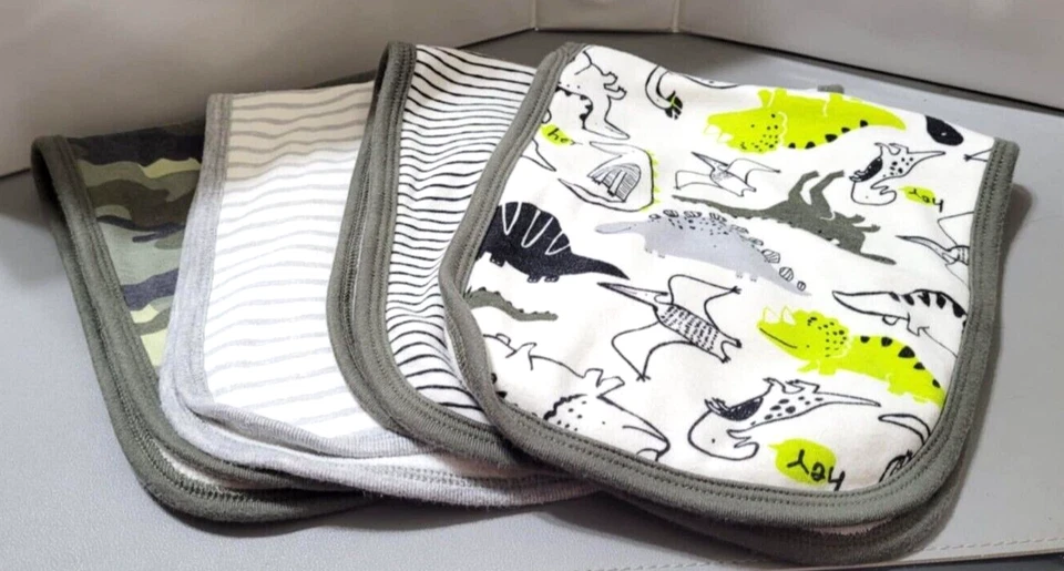 Toallas para eructar niños Gerber algodón-terry paño (juego de 4) camuflaje Foto 1 de 1