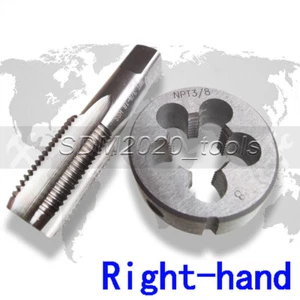 1 set 3/8 - 18 NPT right-hand Machine tap & die Taper Pipe Thread Tools 3/8in - Picture 1 of 3