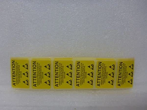 100 x ESD Attention Anti Static Sticky Warning Adhesive Labels 38mm x 25mm - Afbeelding 1 van 1
