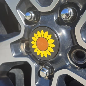Sunflower Jeep Center Cap for Jeep Wheels | Spare Tire Gift | - Picture 1 of 7