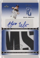 2013 Leaf Perfect Game Showcase Jersey Blue /25 Hunter Williams #JA-HW1 Auto