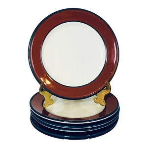 6 platos de mantequilla de pan Shenango China Anchor Hocking granate verde para restaurante - Imagen 1 de 5