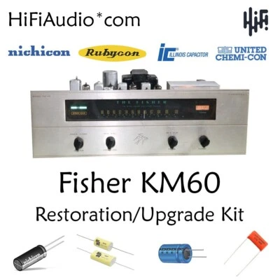 Fisher KM-60 tuner restoration recap repair upgrade rebuild kit - Image 1 of 4