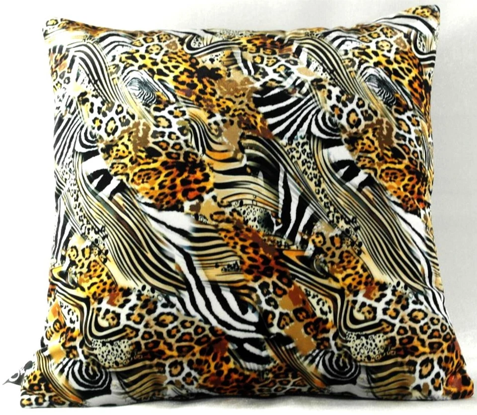 Casa Padrino cuscino decorativo di lusso Nevada leopardo/zebra 45 x 45 cm cuscino di lusso  - Immagine 1 di 1
