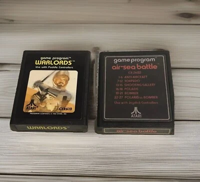 2 Game Atari 2600 Lot! Warlords And Air Sea Battle - Image 1 of 4
