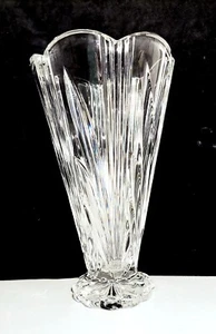 Waterford Marquis Festivale Crystal Vase Germany Scalloped Signed Mark Pedistal  - Picture 1 of 11